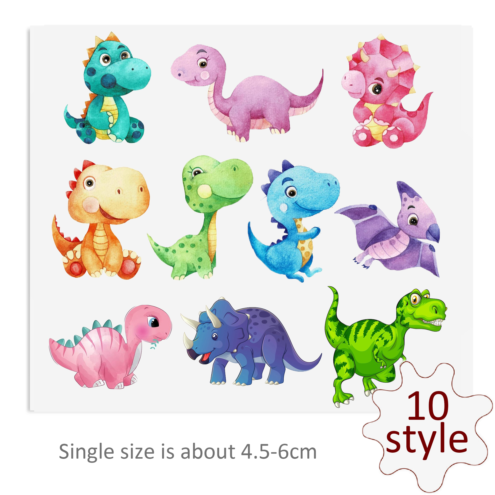 Dinosaurs DTF Sticker For Cups Cool Personalize UV Wrap Transfer Sticker Custom Labels DIY Logo Waterproof - Image 7