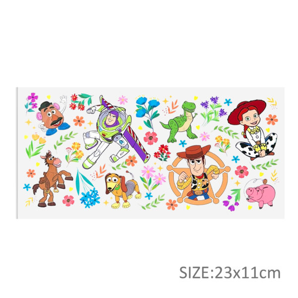 Disney Toy Story 16oz Tumbler Template DTF Sticker Cup Cool Personalize UV Wrap Transfer Sticker Custom Label DIY Waterproof - Image 3