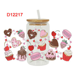 UV DTF Transfer Sticker Fruit Themed For The 16oz Libbey Glasses Wraps Cup Can DIY Waterproof