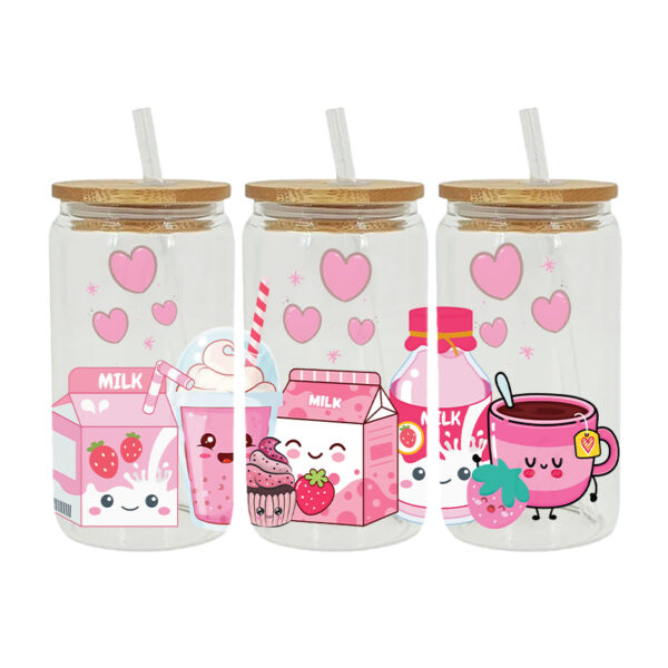 UV DTF Transfer Sticker Fruit Themed For The 16oz Libbey Glasses Wraps Cup Can DIY Waterproof - Image 3