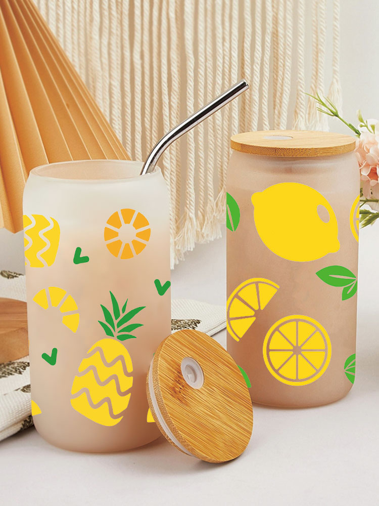 UV DTF Transfer Sticker Fruit Themed For The 16oz Libbey Glasses Wraps Cup Can DIY Waterproof - Image 6