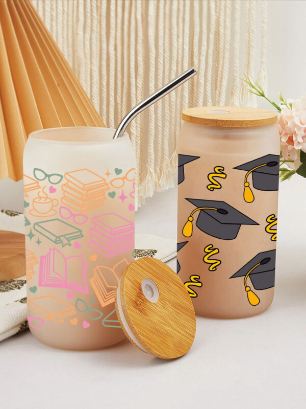UV DTF Transfer Sticker SCHOOL Theme For The 16oz Libbey Glasses Wraps Cup Can DIY Waterproof Easy To Use Custom Decals - Image 8