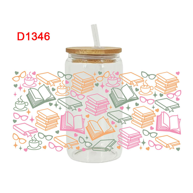 UV DTF Transfer Sticker SCHOOL Theme For The 16oz Libbey Glasses Wraps Cup Can DIY Waterproof Easy To Use Custom Decals - Image 12
