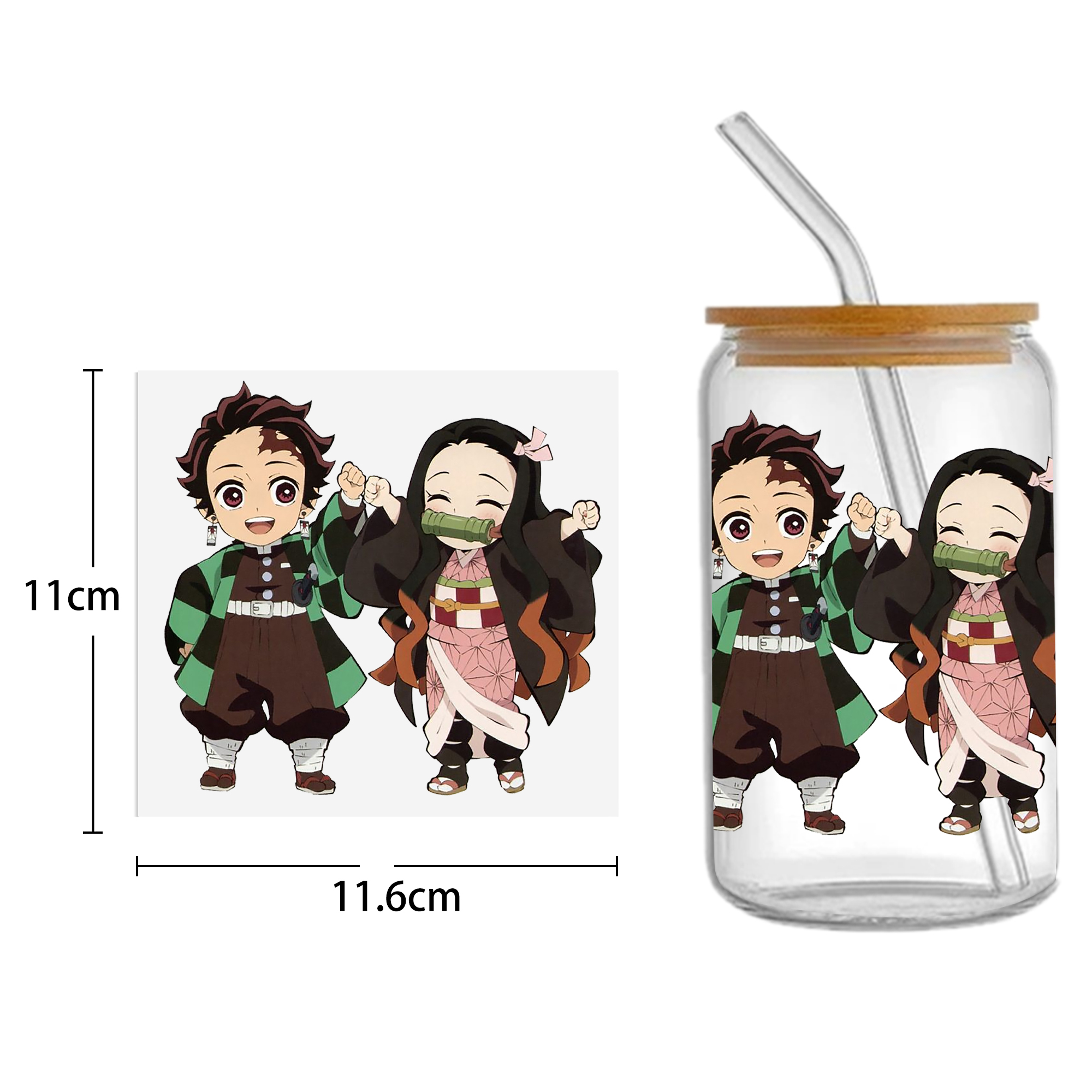 Anime 16oz DTF Sticker For Cups Cool Personalize UV Wrap Transfer Sticker Custom Labels DIY Logo Waterproof - Image 3