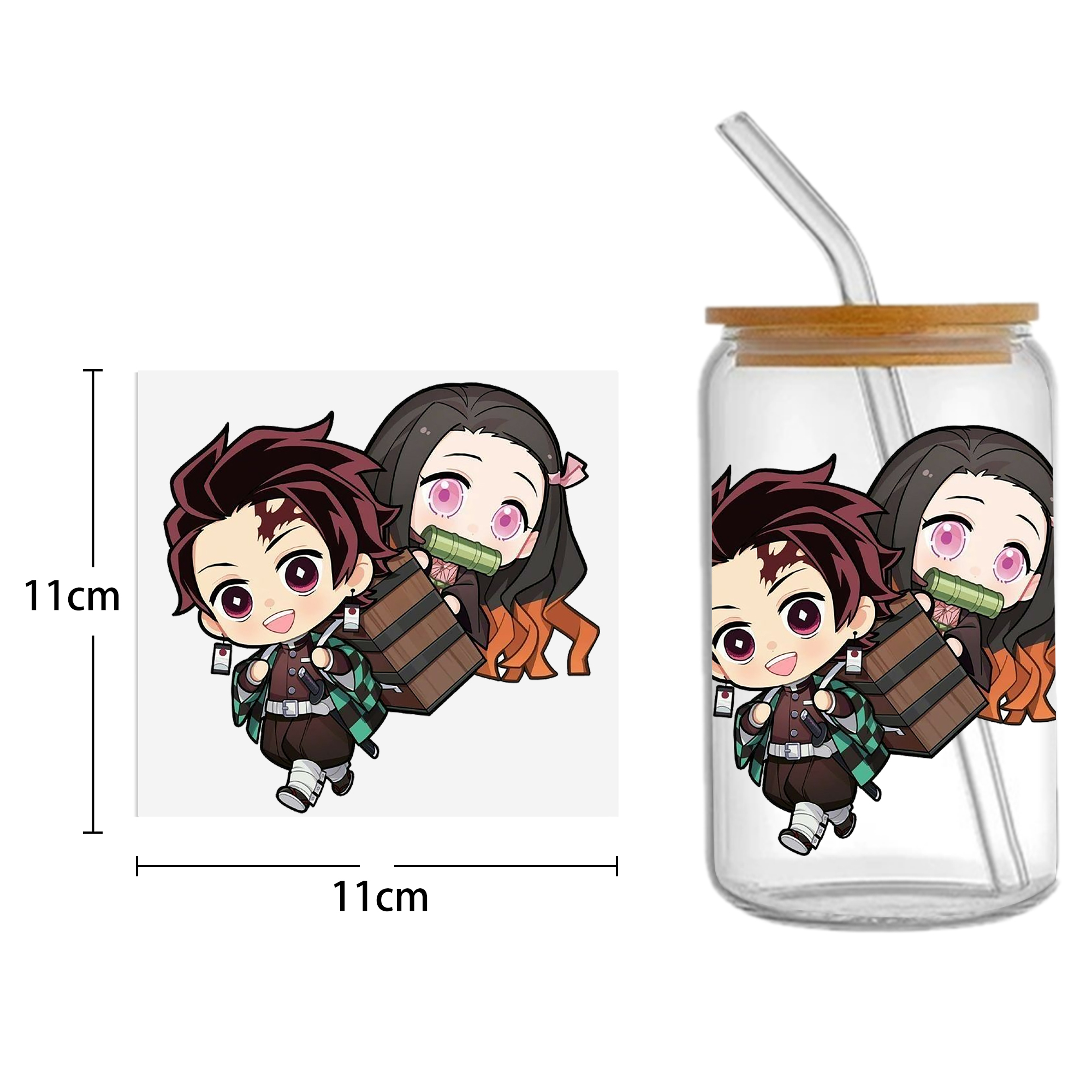 Anime 16oz DTF Sticker For Cups Cool Personalize UV Wrap Transfer Sticker Custom Labels DIY Logo Waterproof - Image 5