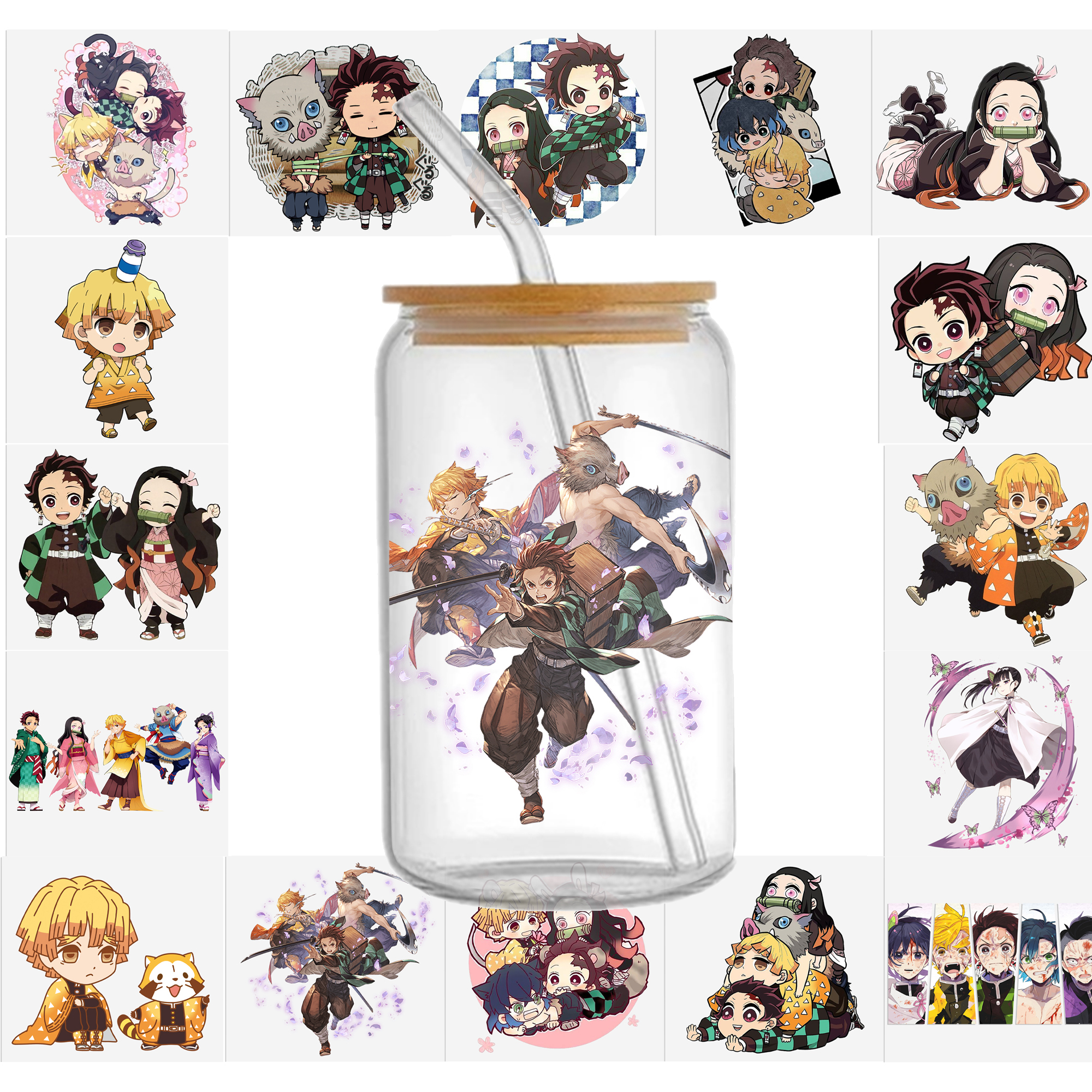 Anime 16oz DTF Sticker For Cups Cool Personalize UV Wrap Transfer Sticker Custom Labels DIY Logo Waterproof - Image 6