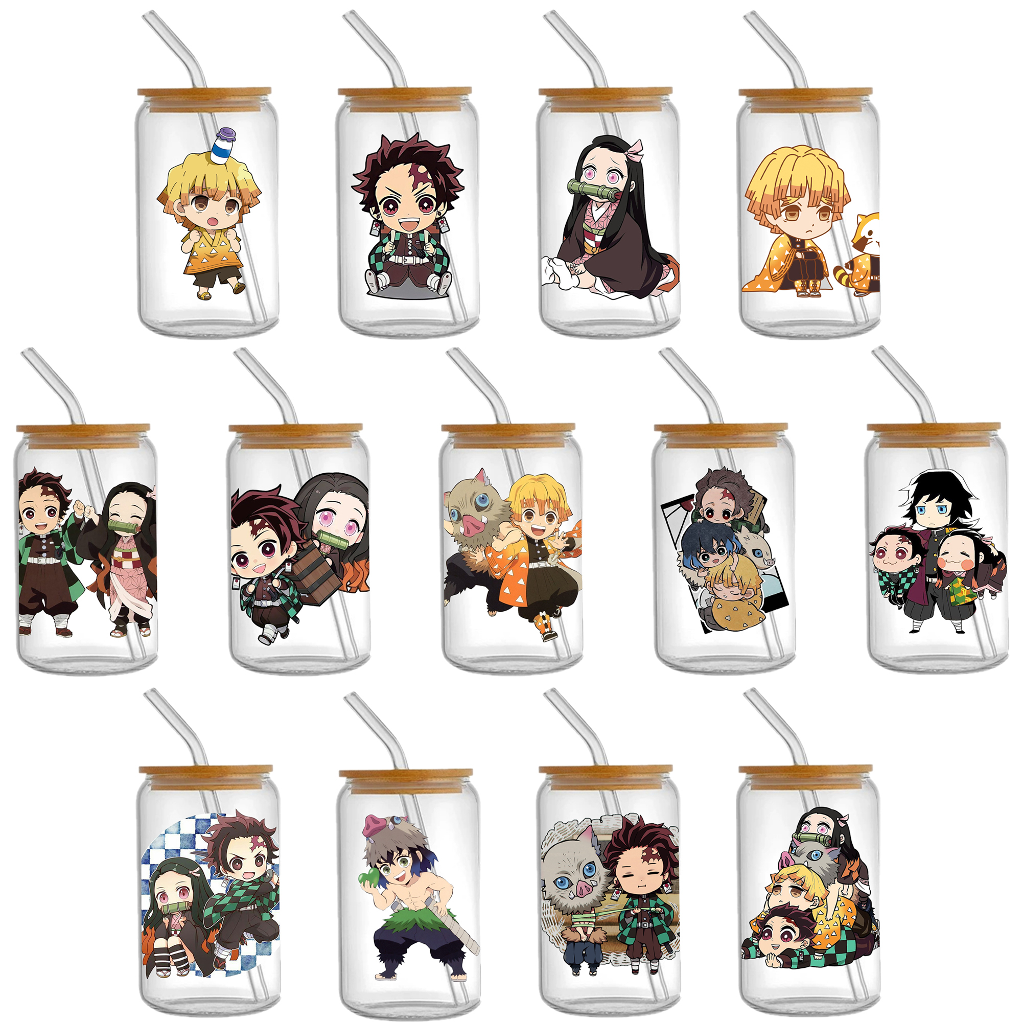Anime 16oz DTF Sticker For Cups Cool Personalize UV Wrap Transfer Sticker Custom Labels DIY Logo Waterproof - Image 9