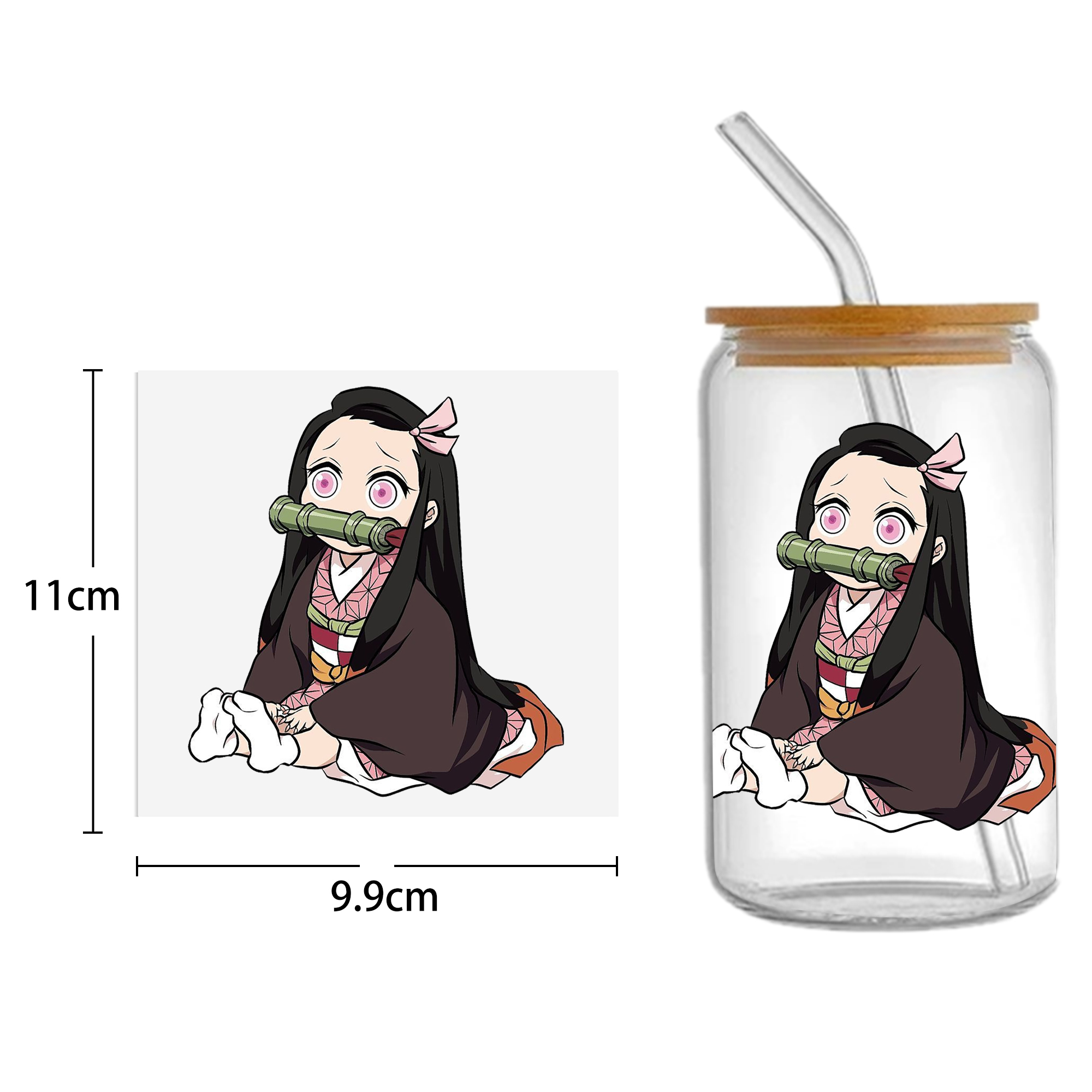 Anime 16oz DTF Sticker For Cups Cool Personalize UV Wrap Transfer Sticker Custom Labels DIY Logo Waterproof - Image 11