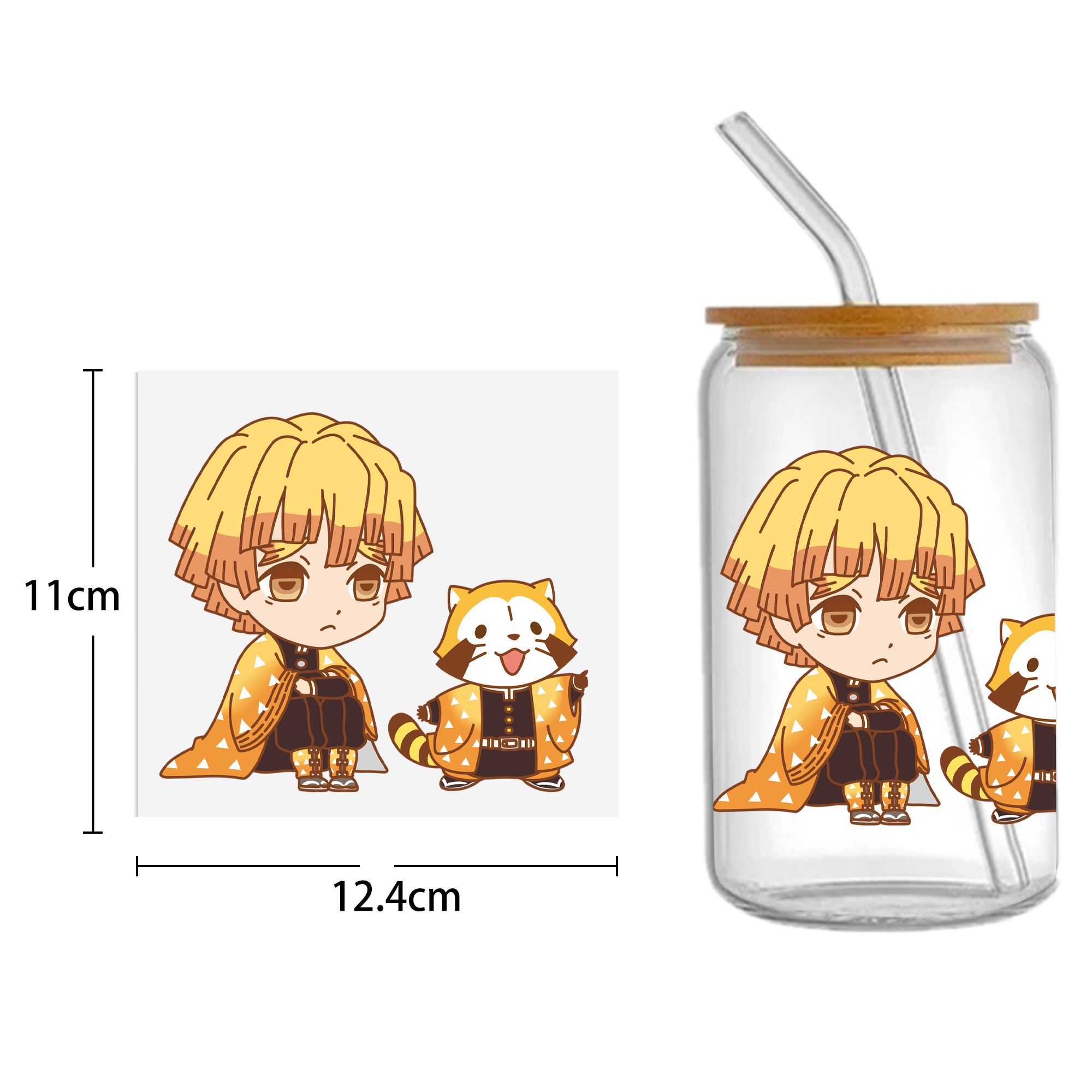 Anime 16oz DTF Sticker For Cups Cool Personalize UV Wrap Transfer Sticker Custom Labels DIY Logo Waterproof - Image 16