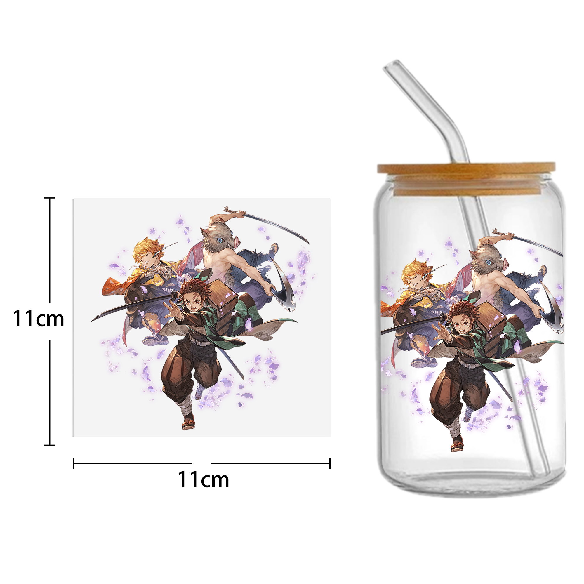 Anime 16oz DTF Sticker For Cups Cool Personalize UV Wrap Transfer Sticker Custom Labels DIY Logo Waterproof - Image 17