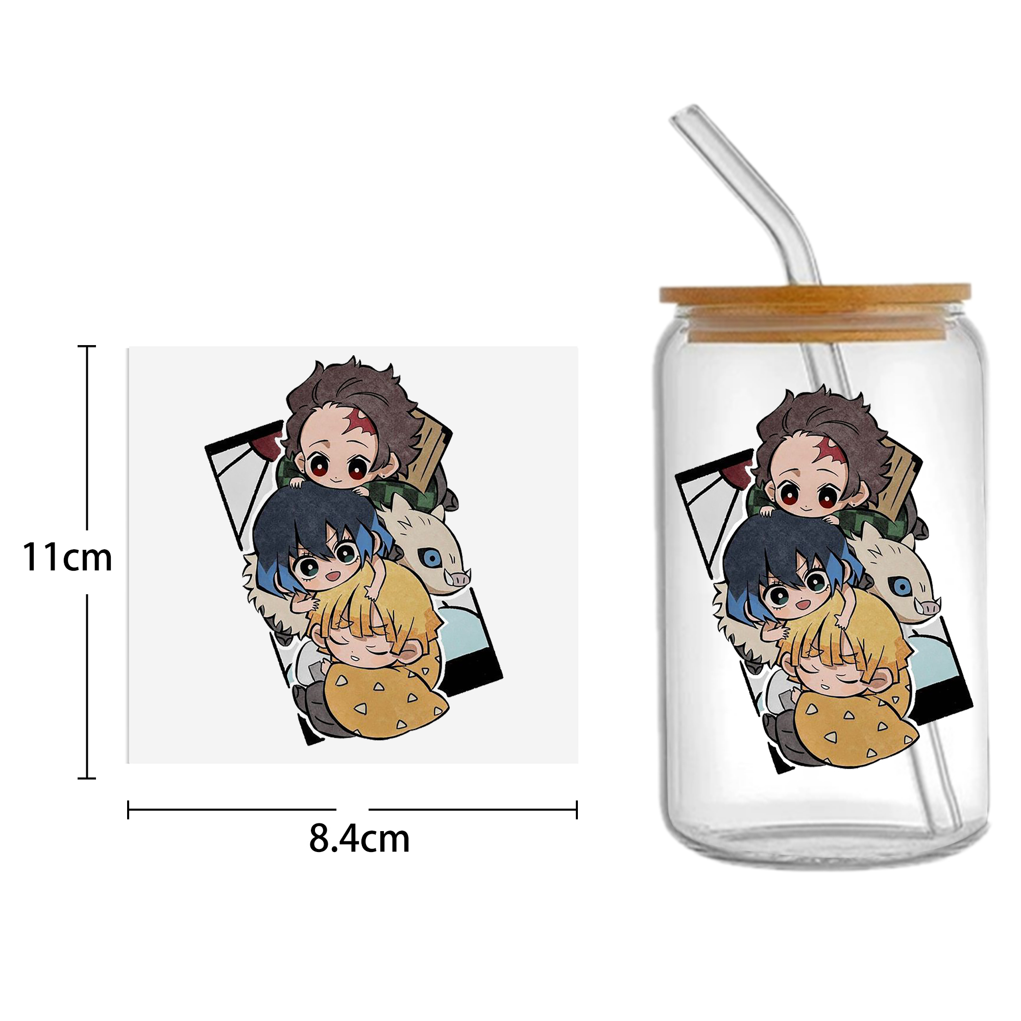Anime 16oz DTF Sticker For Cups Cool Personalize UV Wrap Transfer Sticker Custom Labels DIY Logo Waterproof - Image 23