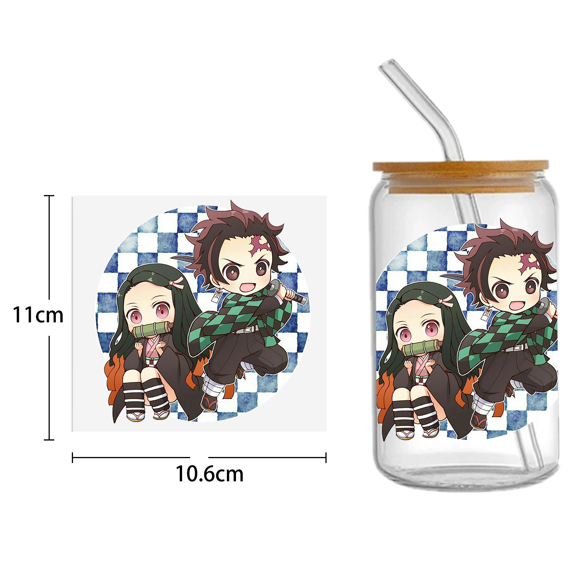 Anime 16oz DTF Sticker For Cups Cool Personalize UV Wrap Transfer Sticker Custom Labels DIY Logo Waterproof - Image 24