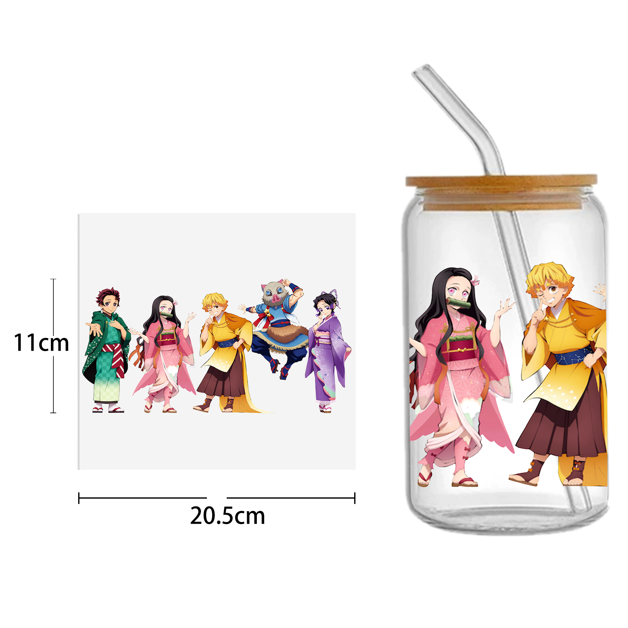Anime 16oz DTF Sticker For Cups Cool Personalize UV Wrap Transfer Sticker Custom Labels DIY Logo Waterproof - Image 25