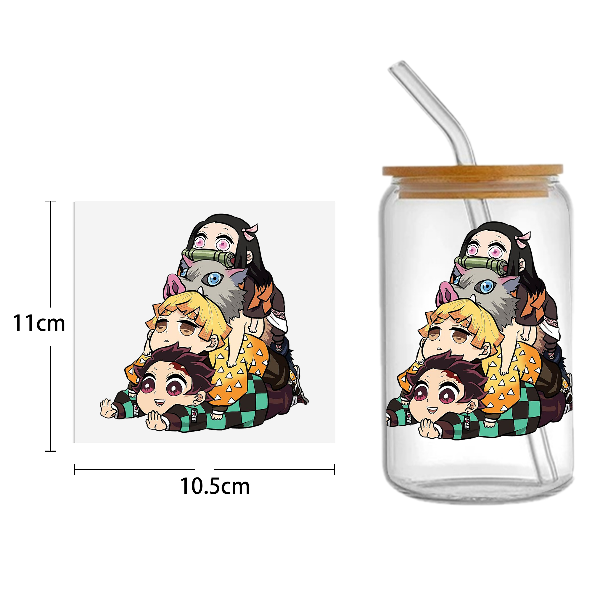 Anime 16oz DTF Sticker For Cups Cool Personalize UV Wrap Transfer Sticker Custom Labels DIY Logo Waterproof - Image 26