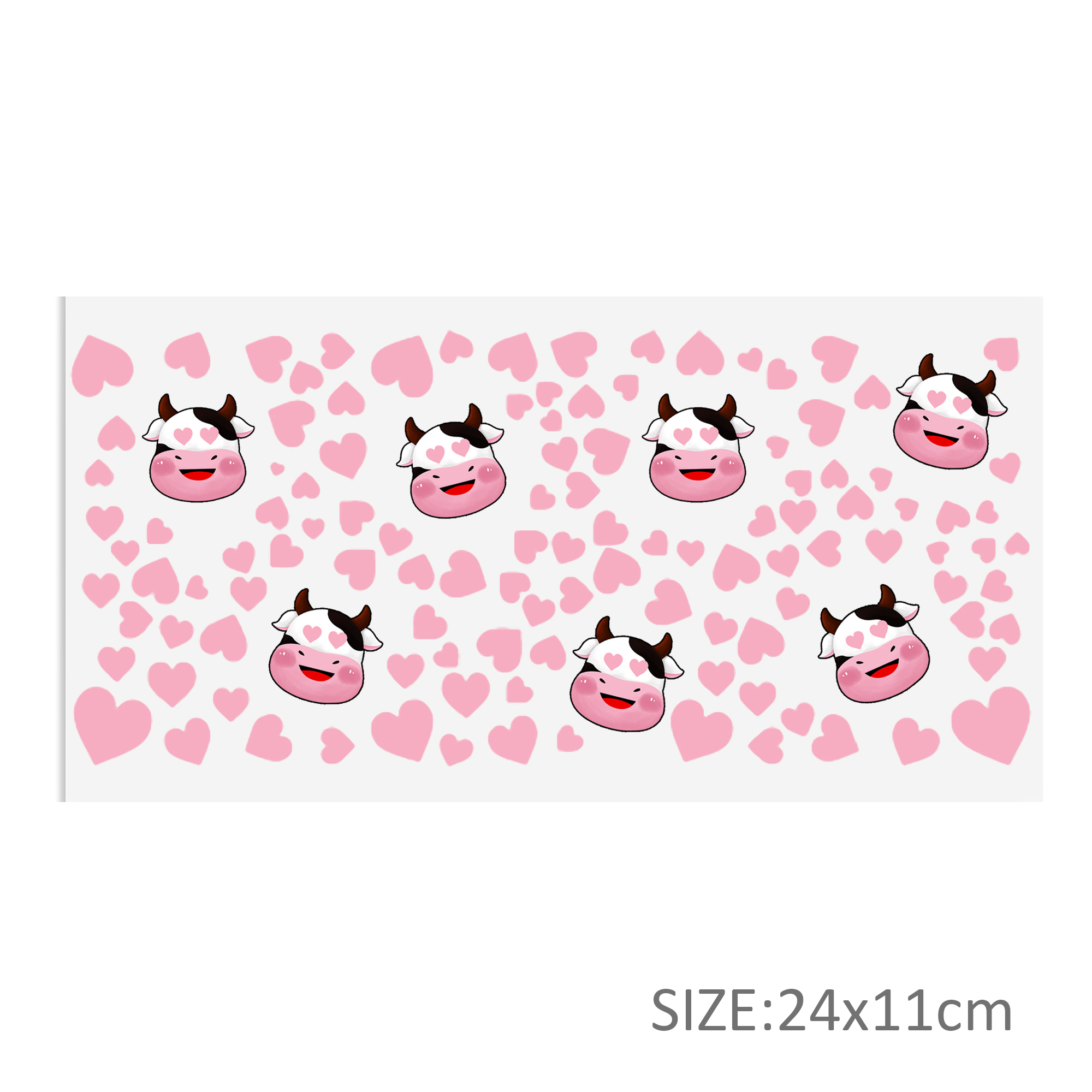 Cow Pattern DTF Sticker For Cups Cool Personalize UV Wrap Transfer Sticker Custom Labels DIY Logo Waterproof - Image 2