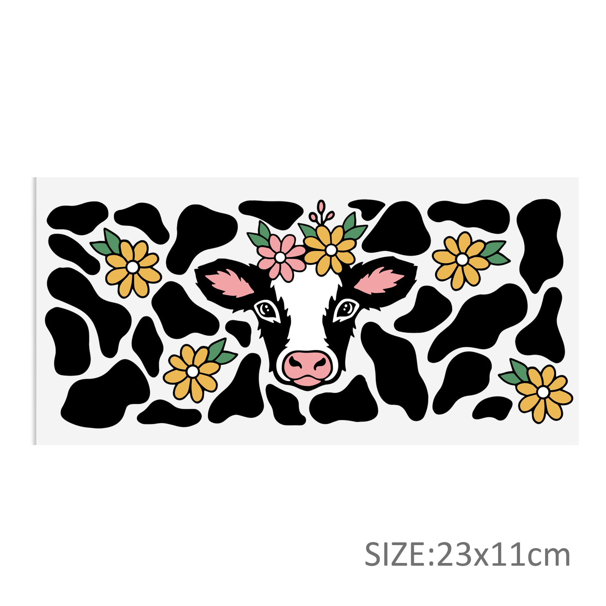 Cow Pattern DTF Sticker For Cups Cool Personalize UV Wrap Transfer Sticker Custom Labels DIY Logo Waterproof - Image 9