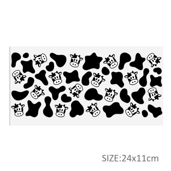 Cow Pattern DTF Sticker For Cups Cool Personalize UV Wrap Transfer Sticker Custom Labels DIY Logo Waterproof - Image 10