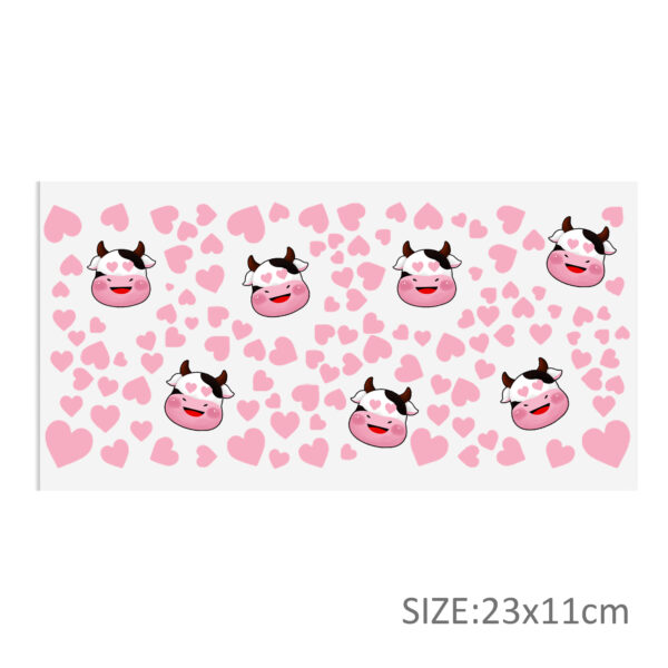 Cow Pattern DTF Sticker For Cups Cool Personalize UV Wrap Transfer Sticker Custom Labels DIY Logo Waterproof - Image 14