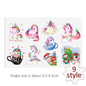 Unicorn DTF Sticker For Cups Cool Personalize UV Wrap Transfer Sticker Custom Labels DIY Logo Waterproof