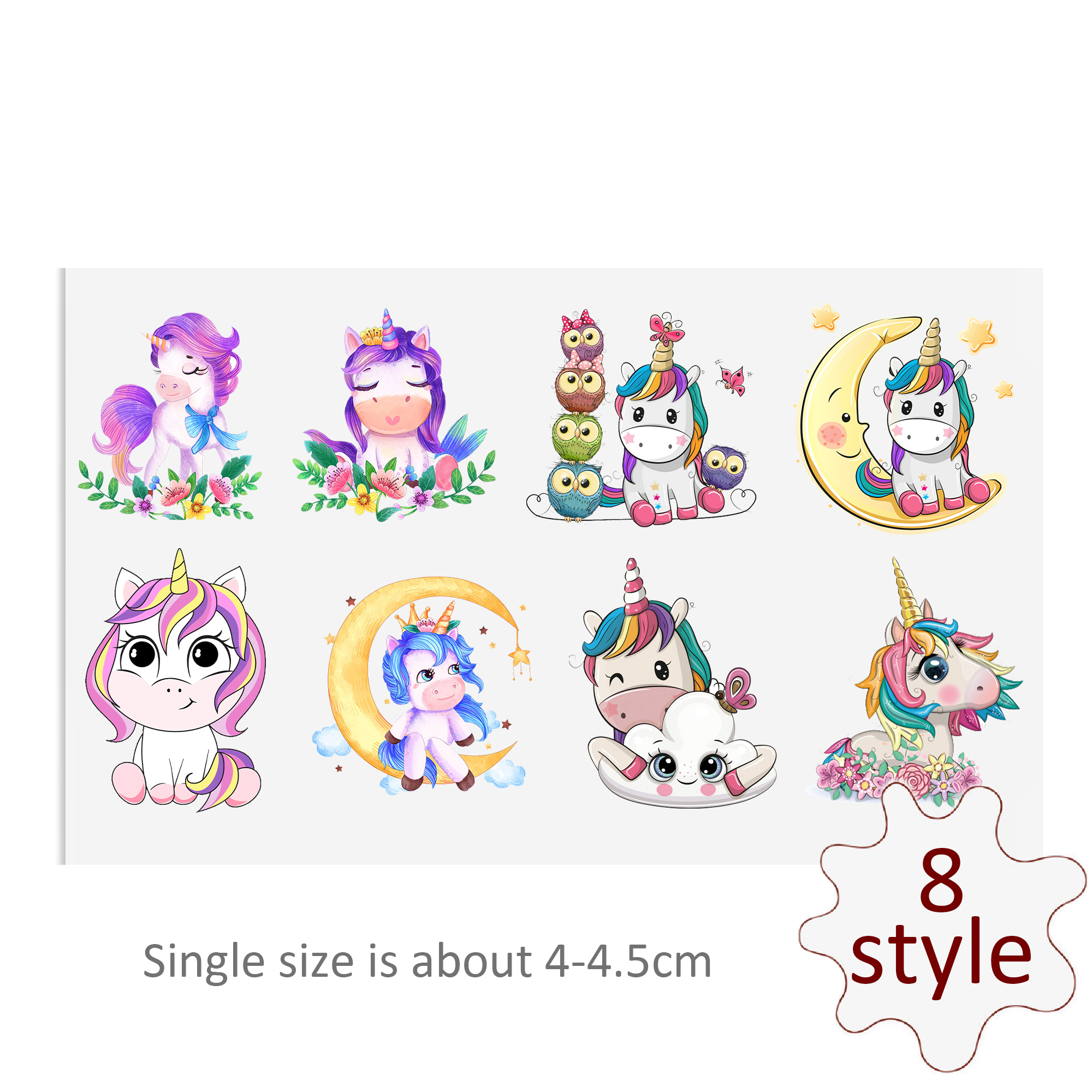 Unicorn DTF Sticker For Cups Cool Personalize UV Wrap Transfer Sticker Custom Labels DIY Logo Waterproof - Image 3