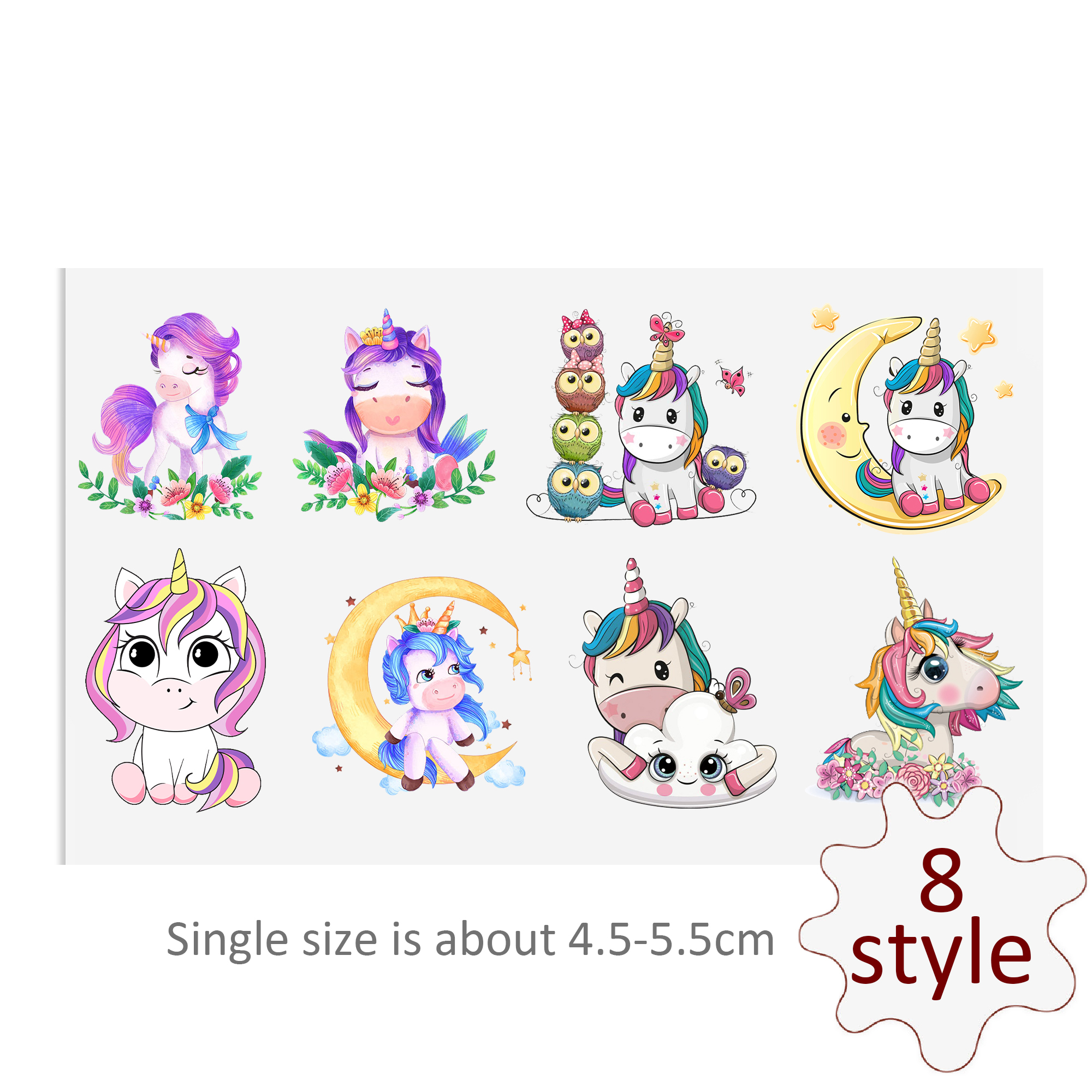 Unicorn DTF Sticker For Cups Cool Personalize UV Wrap Transfer Sticker Custom Labels DIY Logo Waterproof - Image 7