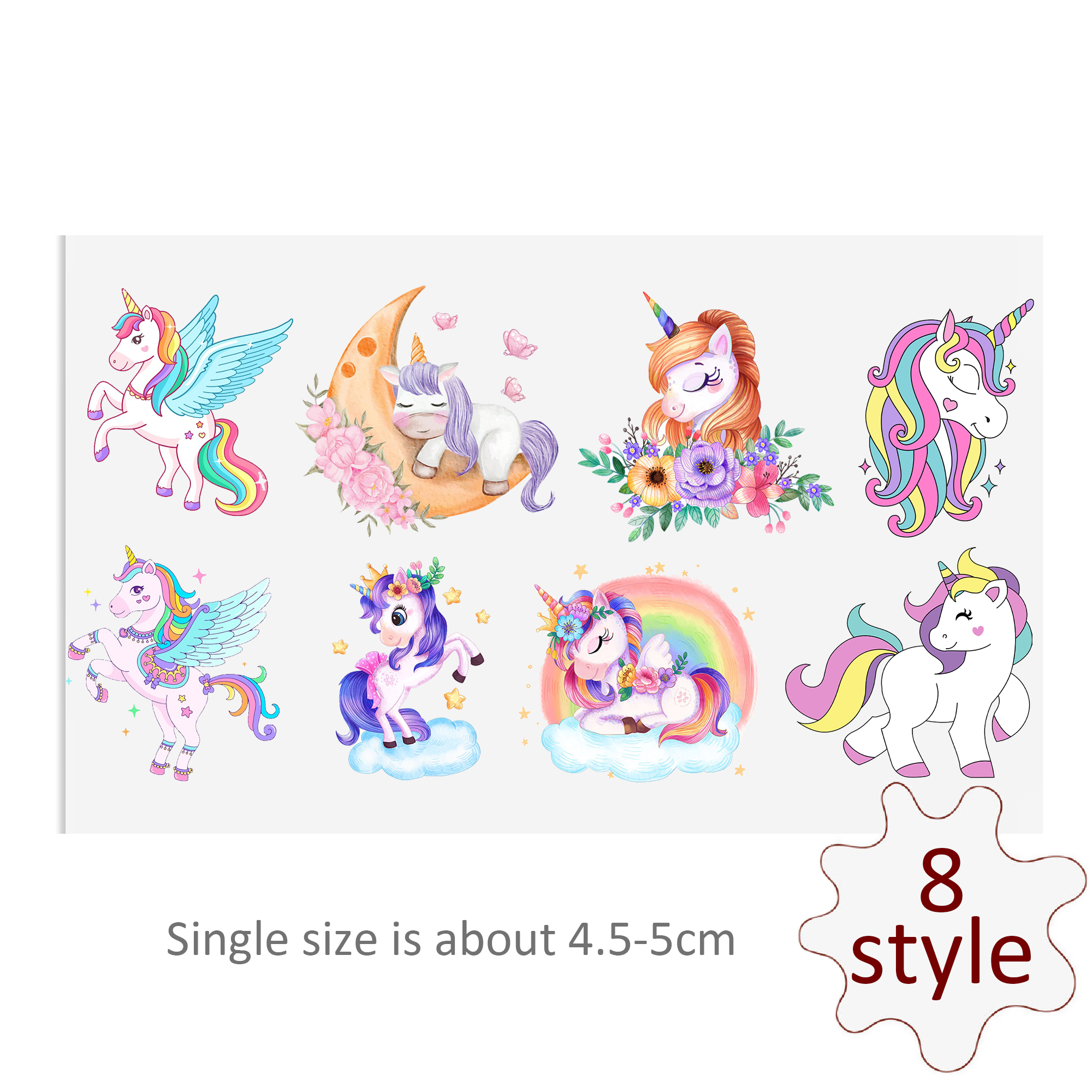 Unicorn DTF Sticker For Cups Cool Personalize UV Wrap Transfer Sticker Custom Labels DIY Logo Waterproof - Image 8