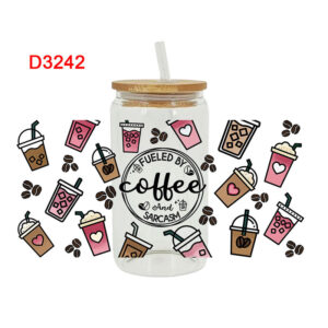UV DTF Transfer Sticker Cowboy Theme For The 16oz Libbey Glasses Wraps Cup Can DIY Waterproof Easy To Use Custom Decals D3751