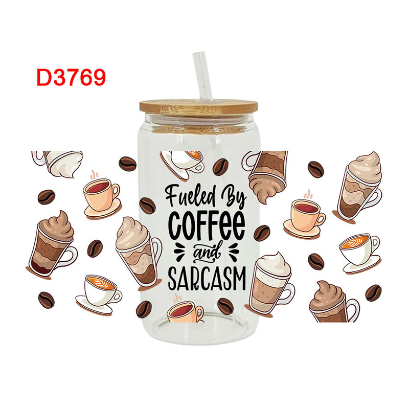 UV DTF Transfer Sticker Cowboy Theme For The 16oz Libbey Glasses Wraps Cup Can DIY Waterproof Easy To Use Custom Decals D3751 - Image 2
