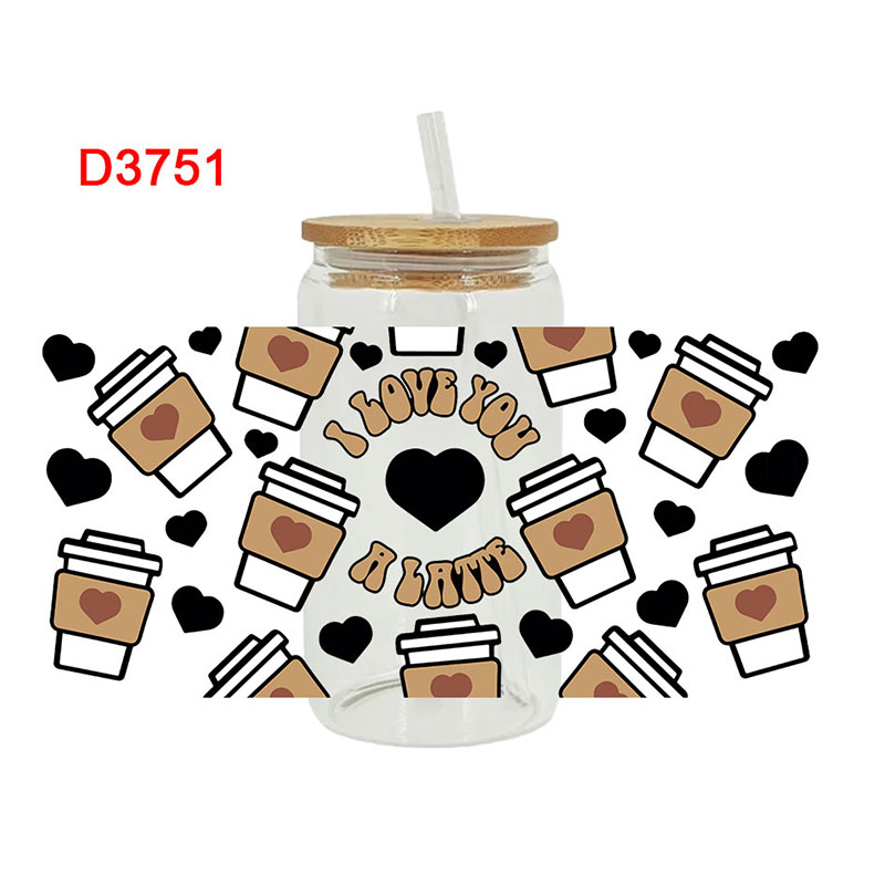 UV DTF Transfer Sticker Cowboy Theme For The 16oz Libbey Glasses Wraps Cup Can DIY Waterproof Easy To Use Custom Decals D3751 - Image 3