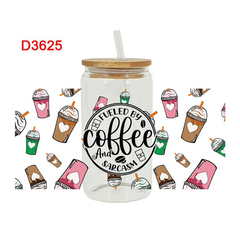 UV DTF Transfer Sticker Cowboy Theme For The 16oz Libbey Glasses Wraps Cup Can DIY Waterproof Easy To Use Custom Decals D3751 - Image 5