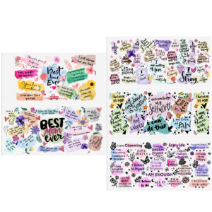 4-12pcs/Set Pencil AUTISM Letters UV DTF Sticker 16oz Cups Wrap Transfer Sticker Custom Labels DIY Logo Waterproof