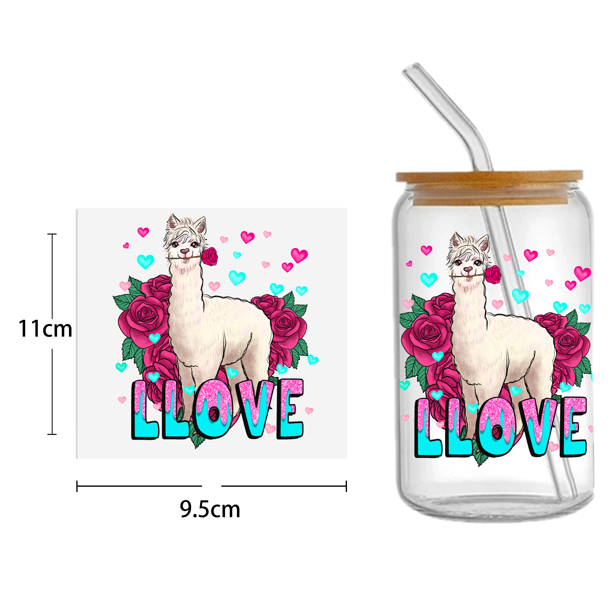 Rainbow 16oz Smile DTF Sticker Cups Cool Personalize UV Wrap Transfer Sticker Custom Labels DIY Logo Waterproof - Image 9