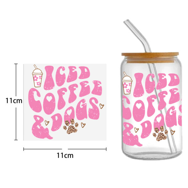 Rainbow 16oz Smile DTF Sticker Cups Cool Personalize UV Wrap Transfer Sticker Custom Labels DIY Logo Waterproof - Image 15