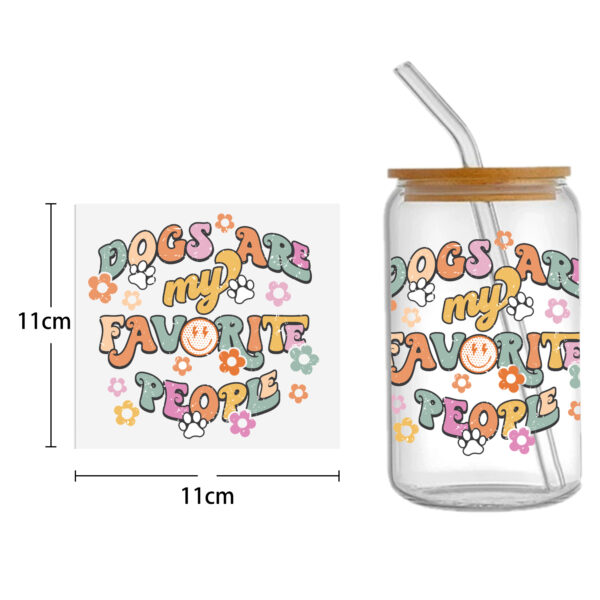 Rainbow 16oz Smile DTF Sticker Cups Cool Personalize UV Wrap Transfer Sticker Custom Labels DIY Logo Waterproof - Image 17