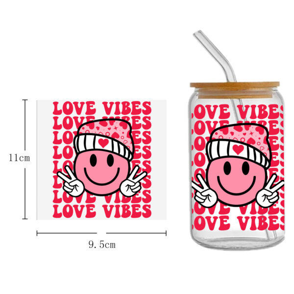 Rainbow 16oz Smile DTF Sticker Cups Cool Personalize UV Wrap Transfer Sticker Custom Labels DIY Logo Waterproof - Image 18