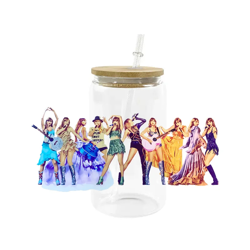 UV DTF Transfer Sticker Super Singer Star Music For The 16oz Glasses Wraps Bottles Cup Can DIY Waterproof Custom Decals - Image 6