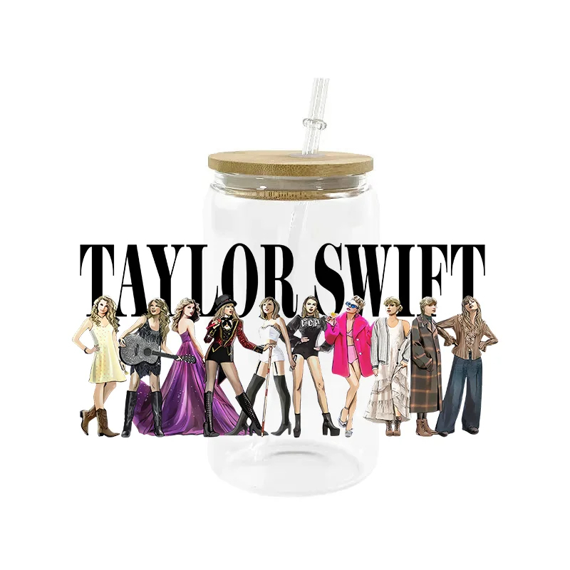 UV DTF Transfer Sticker Super Singer Star Music For The 16oz Glasses Wraps Bottles Cup Can DIY Waterproof Custom Decals - Image 7