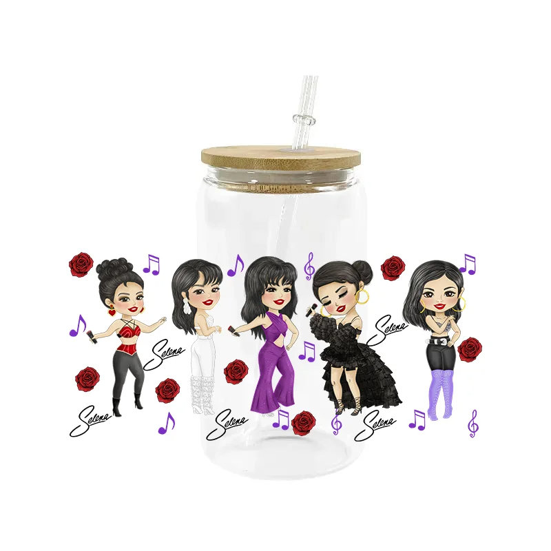 UV DTF Transfer Sticker Super Singer Star Music For The 16oz Glasses Wraps Bottles Cup Can DIY Waterproof Custom Decals - Image 10