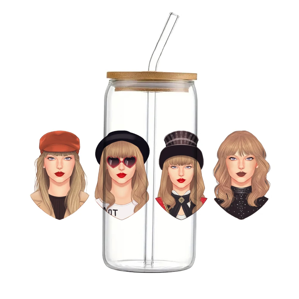 UV DTF Transfer Sticker Super Singer Star Music For The 16oz Glasses Wraps Bottles Cup Can DIY Waterproof Custom Decals - Image 12