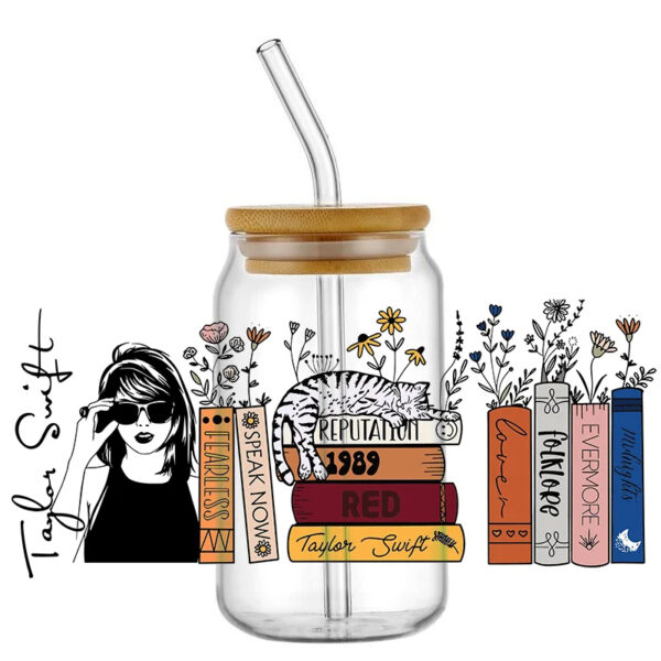 UV DTF Transfer Sticker Super Singer Star Music For The 16oz Glasses Wraps Bottles Cup Can DIY Waterproof Custom Decals - Image 13