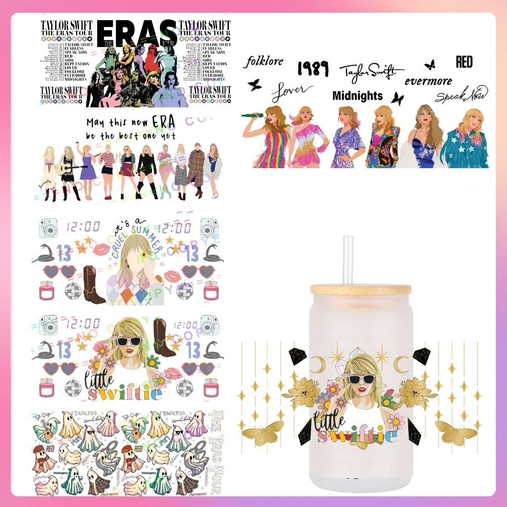 UV DTF Transfer Sticker Super Singer Star Music For The 16oz Glasses Wraps Bottles Cup Can DIY Waterproof Custom Decals - Image 18