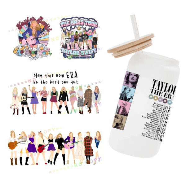 UV DTF Transfer Sticker Super Singer Star Music For The 16oz Glasses Wraps Bottles Cup Can DIY Waterproof Custom Decals - Image 19
