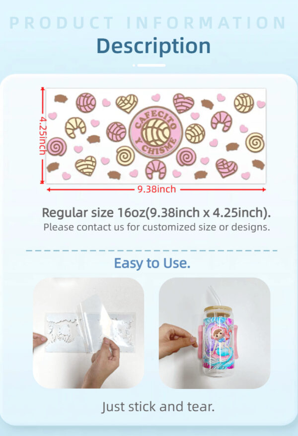 UV DTF Transfer Sticker Super Singer Star Music For The 16oz Glasses Wraps Bottles Cup Can DIY Waterproof Custom Decals - Image 21