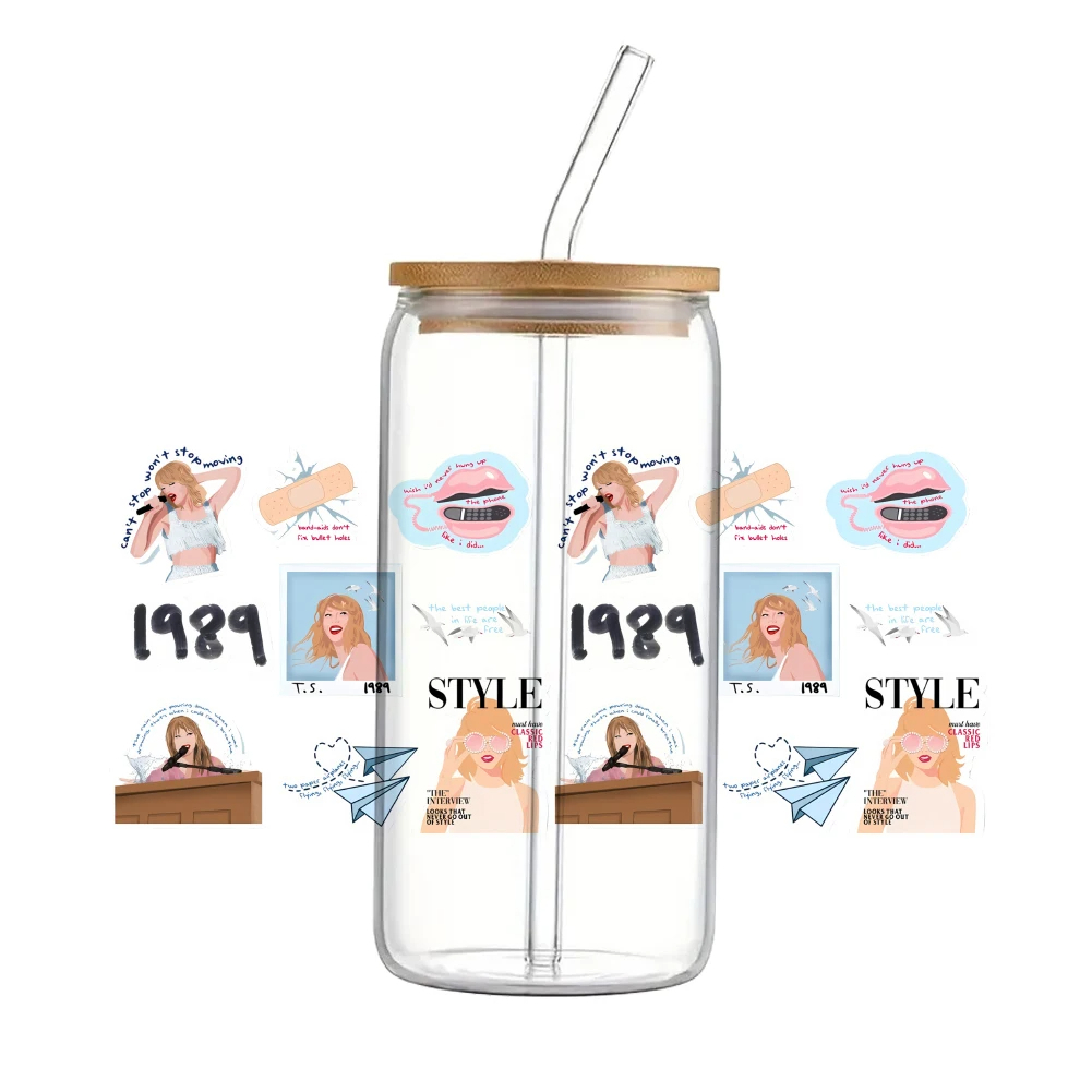 UV DTF Transfer Sticker Super Singer Star Music For The 16oz Glasses Wraps Bottles Cup Can DIY Waterproof Custom Decals - Image 27