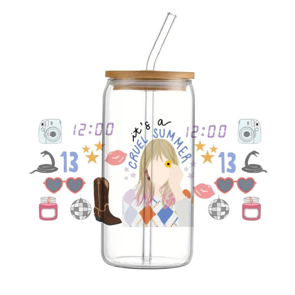 UV DTF Transfer Sticker Super Singer Star Music For The 16oz Glasses Wraps Bottles Cup Can DIY Waterproof Custom Decals - Image 31