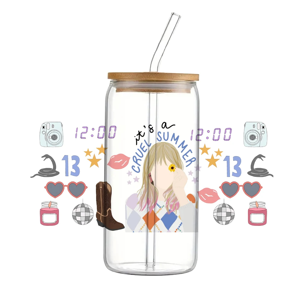 UV DTF Transfer Sticker Super Singer Star Music For The 16oz Glasses Wraps Bottles Cup Can DIY Waterproof Custom Decals - Image 31