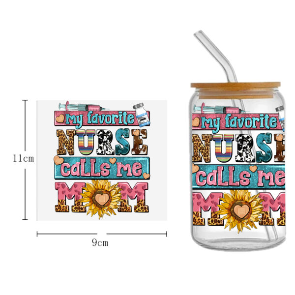 Doctor Nurse Series 16oz DTF Sticker Cup Cool Personalize UV Wrap Transfer Sticker Custom Label DIY Logo Waterproof - Image 26