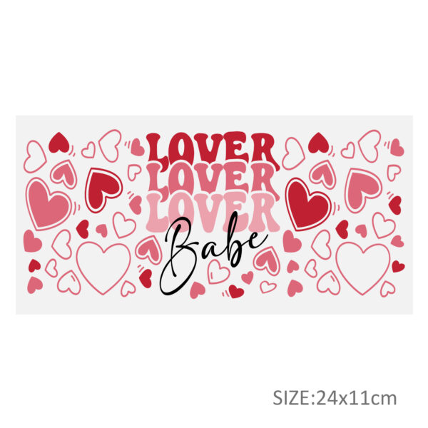 Valentine'S Day Xoxo Donuts UV DTF Sticker For 16oz Cups Wrap Transfer Sticker Custom Labels DIY Logo Waterproof - Image 3