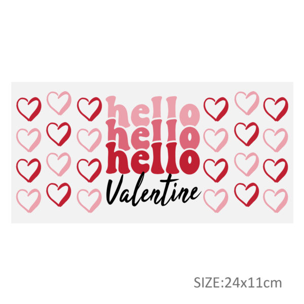 Valentine'S Day Xoxo Donuts UV DTF Sticker For 16oz Cups Wrap Transfer Sticker Custom Labels DIY Logo Waterproof - Image 10