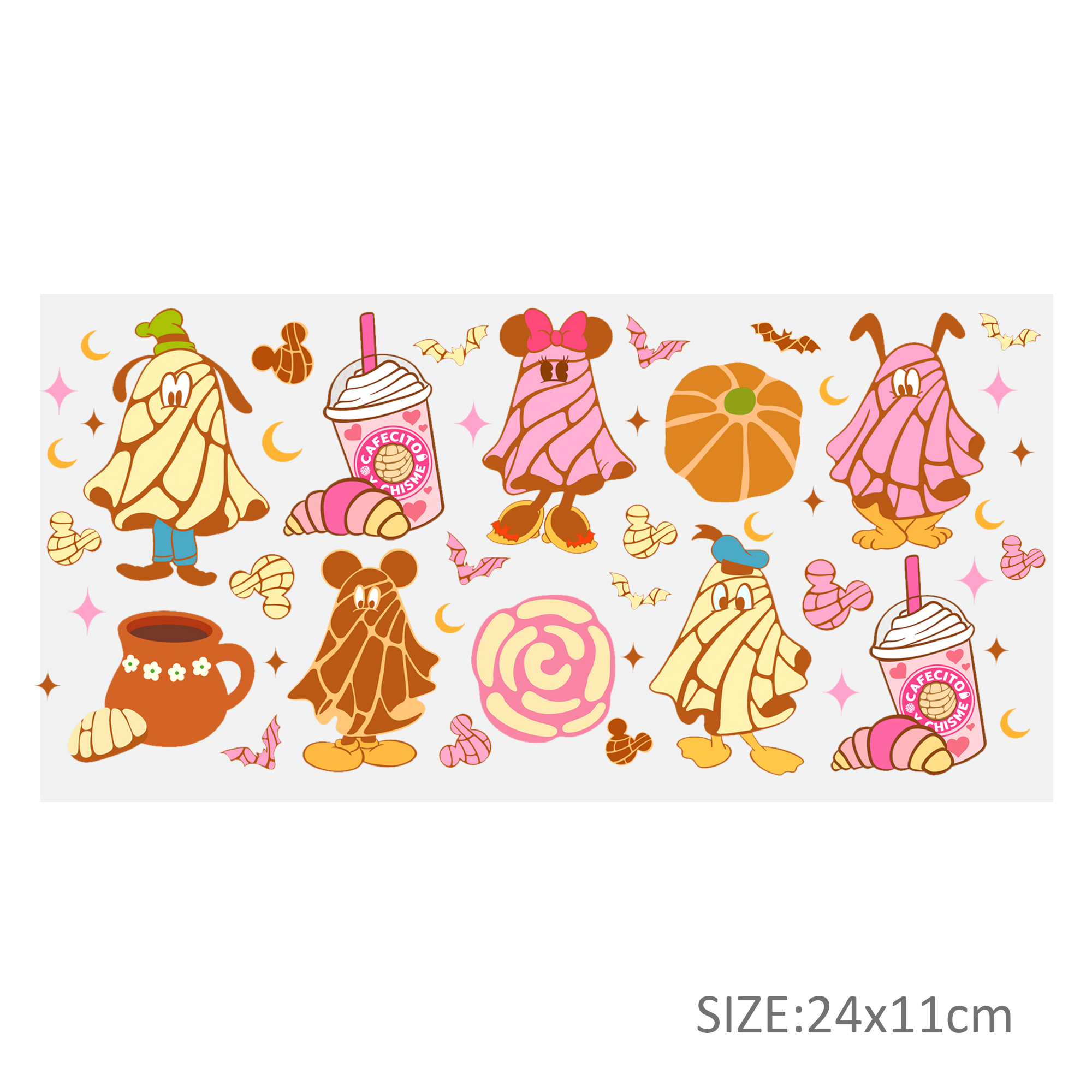 Disney Christmas 16oz DTF Sticker Cups Cool Personalize UV Wrap Transfer Sticker Custom Labels DIY Logo Waterproof - Image 3